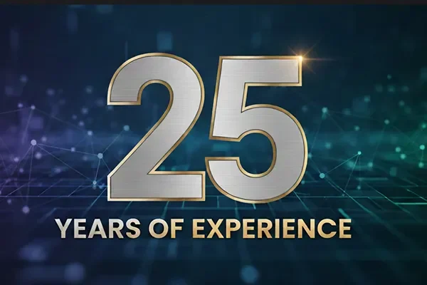 25 years of experience600x400